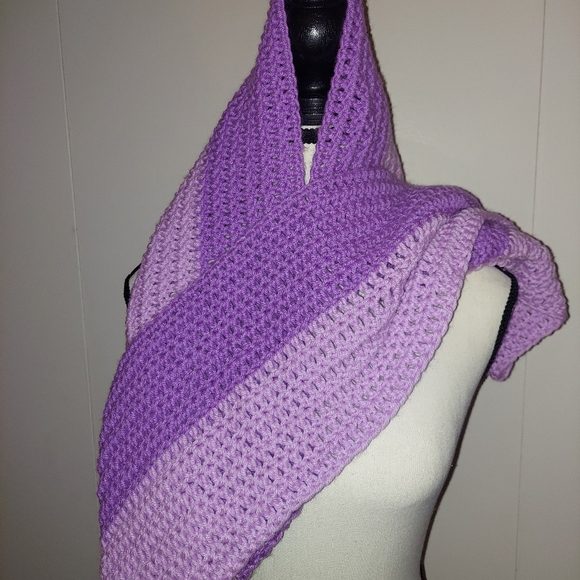 Handmade Infinity Crochet Scarf - Picture 5 of 5